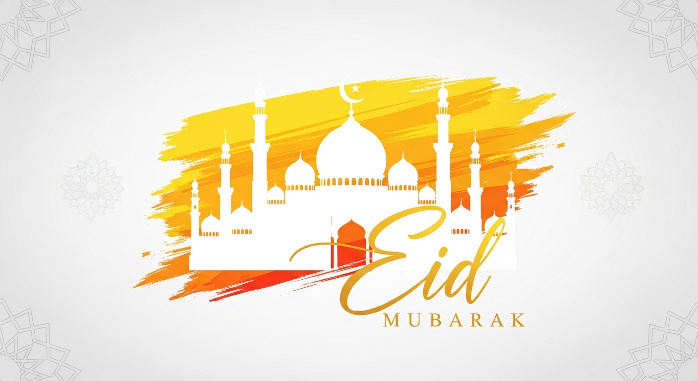 Premium Eid Mubarak 2026 Wishes Image