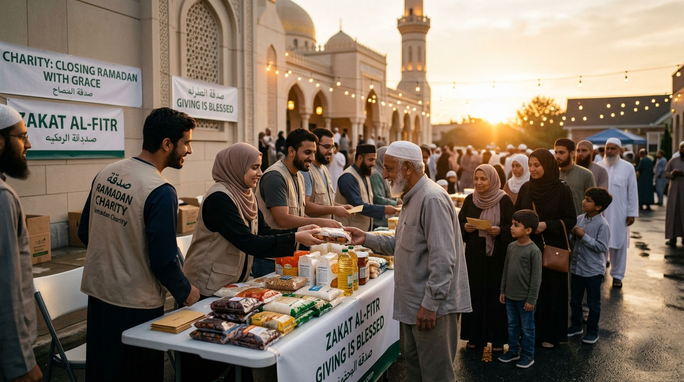Eid celebrations and charity